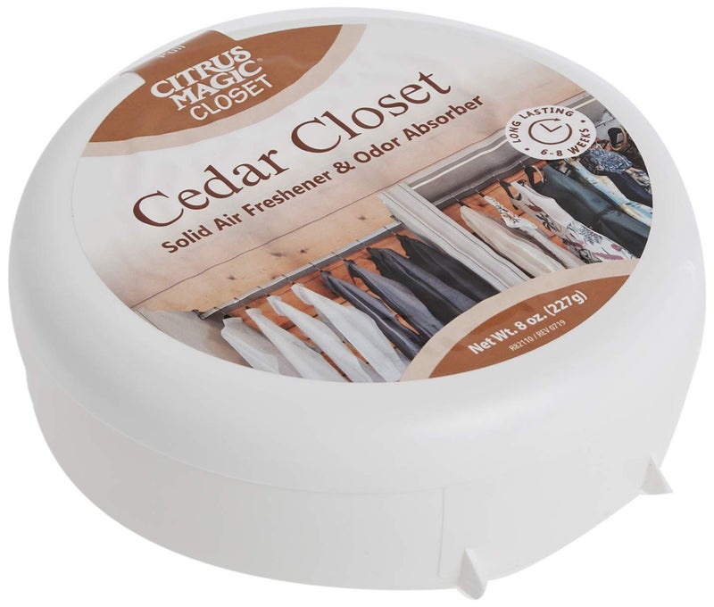 Citrus Magic For Closets Odor Absorbing Solid Air Freshener, Cedar, 8-Ounce, Pack of 6 - CASE - Image 5